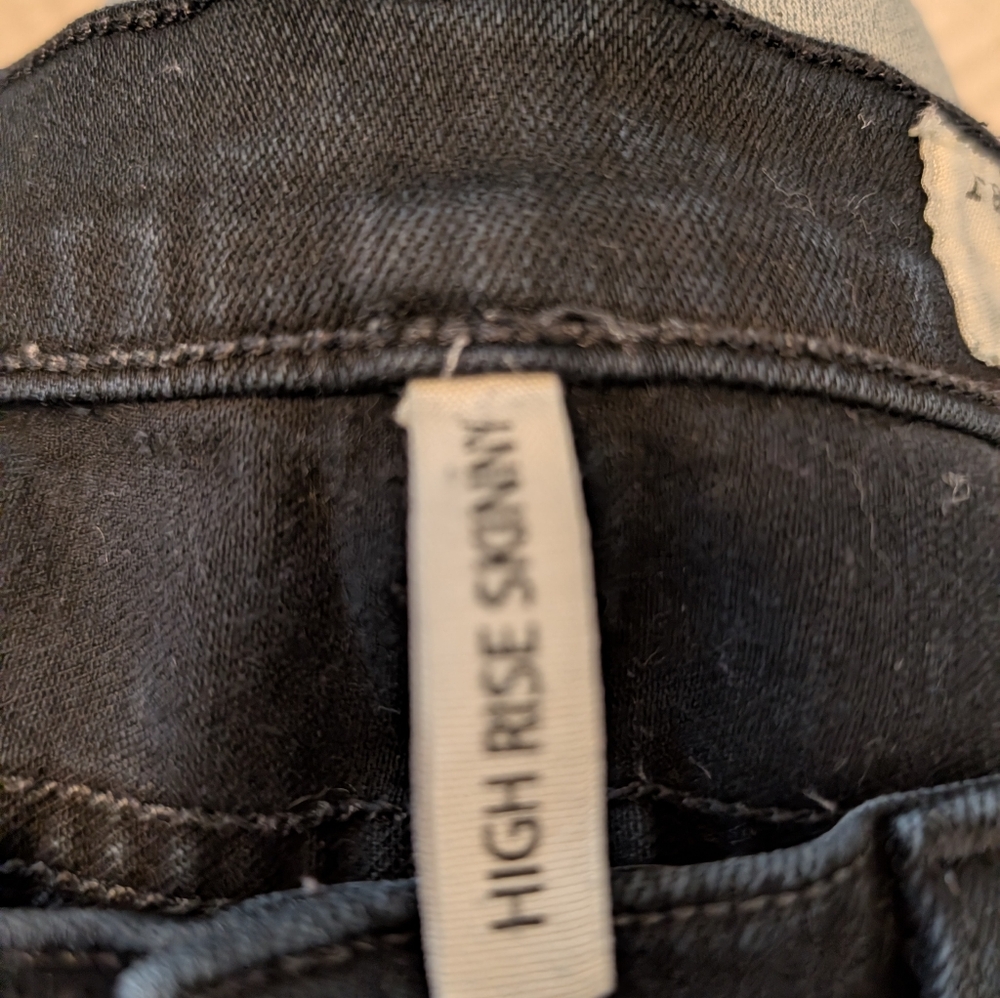 Rag & Bone High Rise Skinny Jeans - Made in USA - "Coal" Wash - Size 26 - Picture 8 of 11